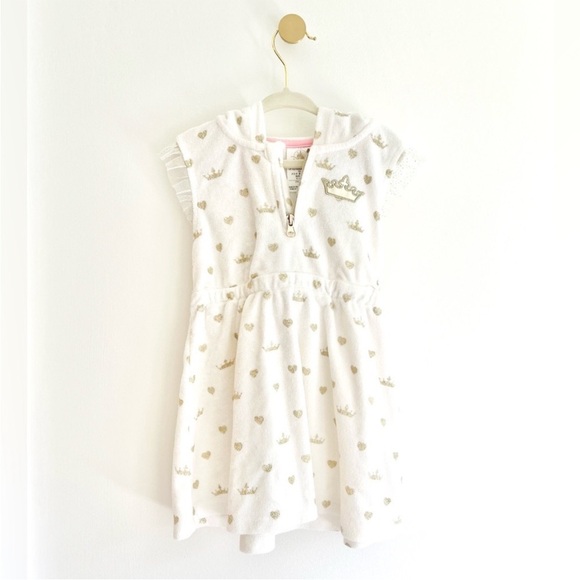 DISNEY Store Girls 3T Princess Swim Cover up Hooded Terrycloth - Like New - Picture 6 of 6